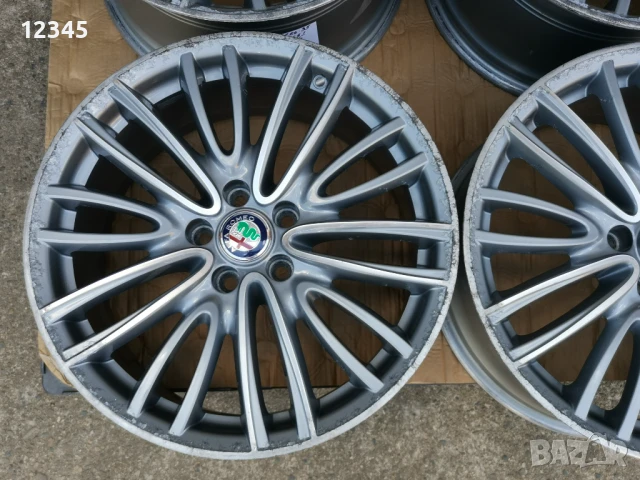 спорт-пакет 18’’5x110 оригинални за ALFA ROMEO/АЛФА РОМЕО-№590, снимка 7 - Гуми и джанти - 51078749