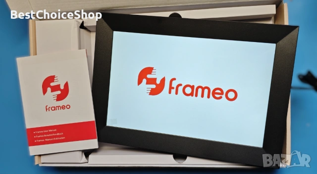 Цифрова фоторамка с меню на БЪЛГАРСКИ Frameo-10.1" WiFi IPS 32GB памет