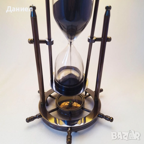 Бронзов пясъчен часовник., снимка 2 - Морски сувенири - 43052575