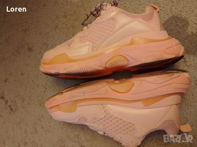 *Balenciaga*Нови!Маратонки цвят пепел от рози, снимка 13 - Маратонки - 52655863