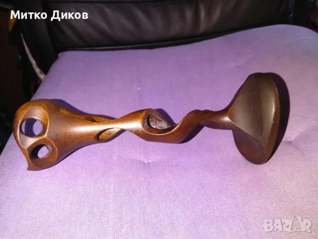 Дървена скулптурка Н-205мм става и за сухи цветя отлична, снимка 6 - Декорация за дома - 47677389