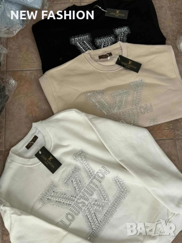 Дамски Ватирани Блузи с Камъни ✨ Louis Vuitton 