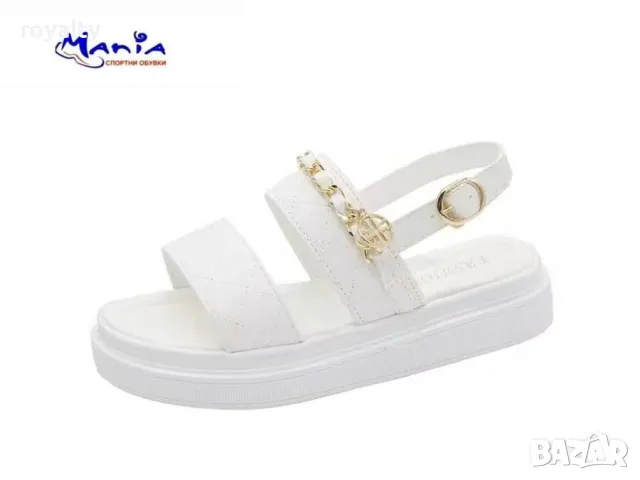 Дамски сандали в черно и бяло, снимка 6 - Сандали - 49960581