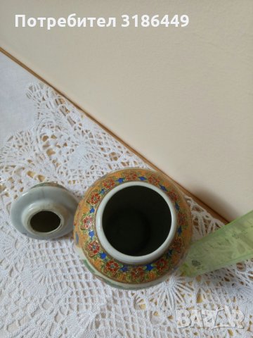 Азиатска купа, ваза с капаче, снимка 3 - Вази - 34229669