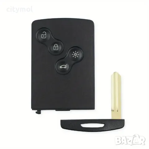 Кутийка за ключ/карта с 4 бутона за Renault Megane, Scenic, Clio, Captur с острие HU66, снимка 3 - Аксесоари и консумативи - 48804467