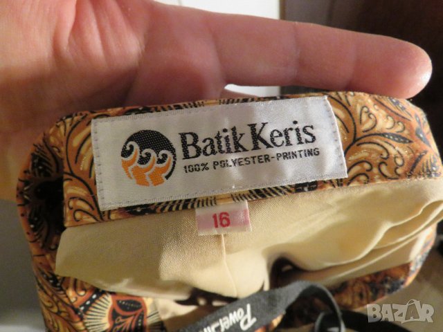 бутикова мъжка  риза с ефектни шарки и  златисти орнаменти-  Batik Keris.- красота която спира дъха , снимка 4 - Ризи - 30304832