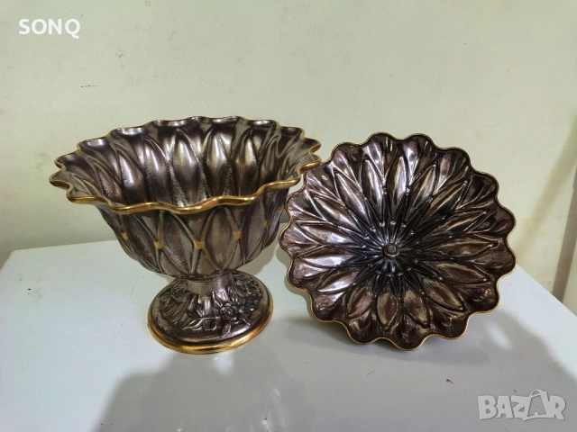 Страхотен Стар Посребрен Съд, снимка 8 - Антикварни и старинни предмети - 52543886