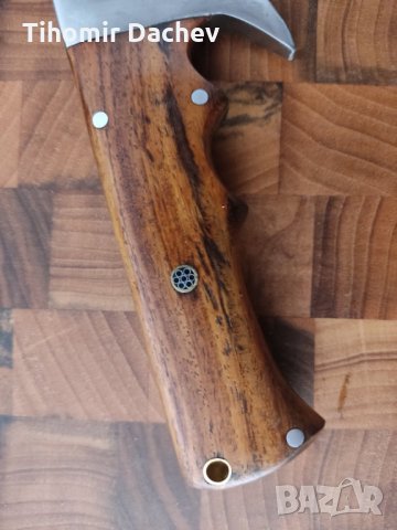 Нож ръчна изработка стомана D2 дръжка биволска кост, снимка 4 - Ножове - 32794676