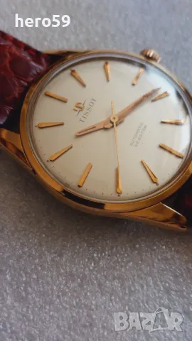 Мъжки часовник Тисот автоматичен(Tisot automatic)1960 година,отлично състояние, снимка 8 - Мъжки - 50092531