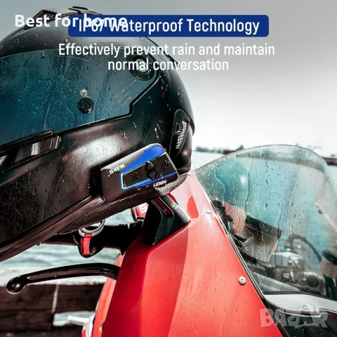 LEXIN B4FM Bluetooth интерком слушалки за мотоциклети, снимка 9 - Аксесоари и консумативи - 50172833