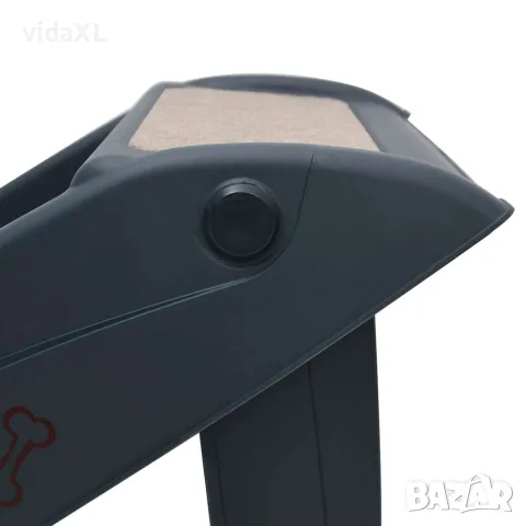 vidaXL Сгъваема кучешка стълба с 4 стъпала, тъмносива, снимка 8 - За кучета - 56146222