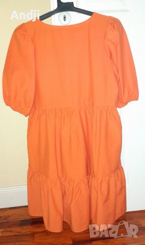 Оранжева лятна рокля, снимка 6 - Рокли - 36920235