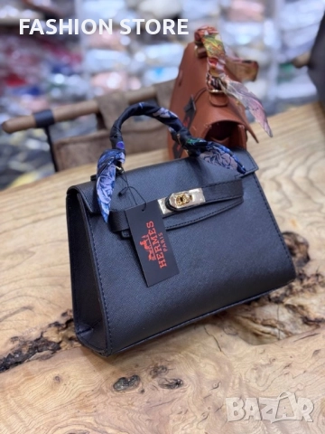 Чанти Hermes велур и кожа, снимка 2 - Чанти - 52610977