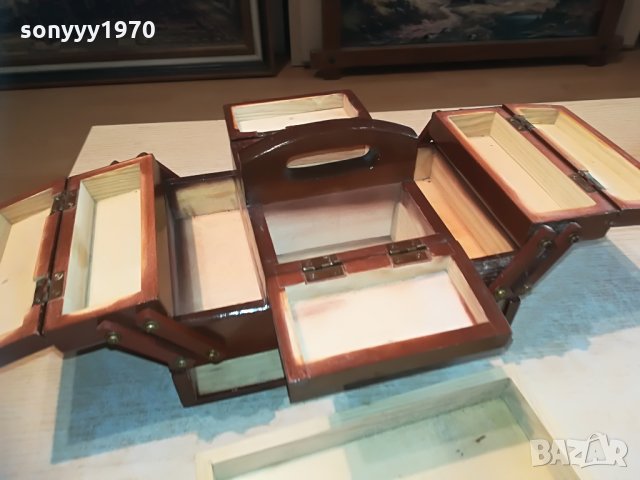 кафява готина кутия за съкровища-внос англия, снимка 13 - Колекции - 29138056