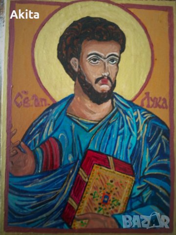 Икона на свети Лука, снимка 4 - Икони - 36820882