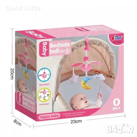Бебешка музикална въртележка играчка за легло, снимка 2 - Други - 38270749