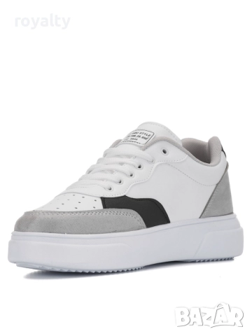 Мъжки бели кецове Leoder, снимка 2 - Маратонки - 52280241