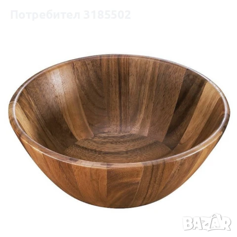 Дървена купа за салата – Натурална елегантност за вашата трапеза