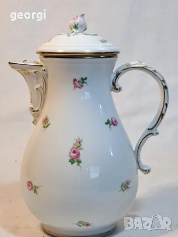 порцеланов чайник Meissen , снимка 2 - Сервизи - 49676555