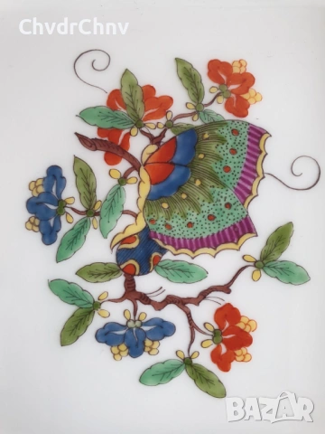 2бр Meissen чинии 10см/Майсен порцеланова чиния в кутия, снимка 4 - Други - 53950087