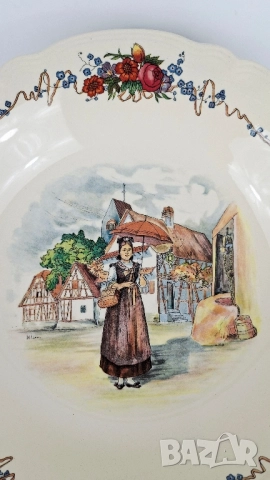 Стар сервиз за хранене - Sarreguemines, Франция, снимка 3 - Сервизи - 52146978