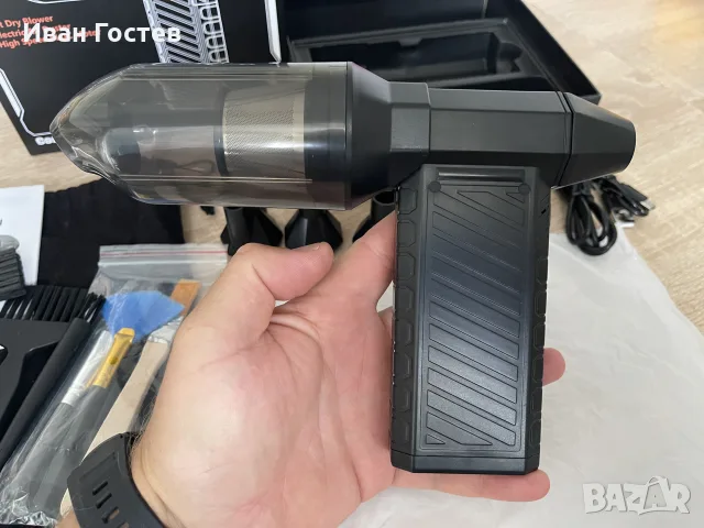 Мощна Акумулаторна Турбо Духалка и Прахосмукачка 180W (Turbo Jet Fan CL02) – Пълен Сет, снимка 6 - Компресори - 56152991