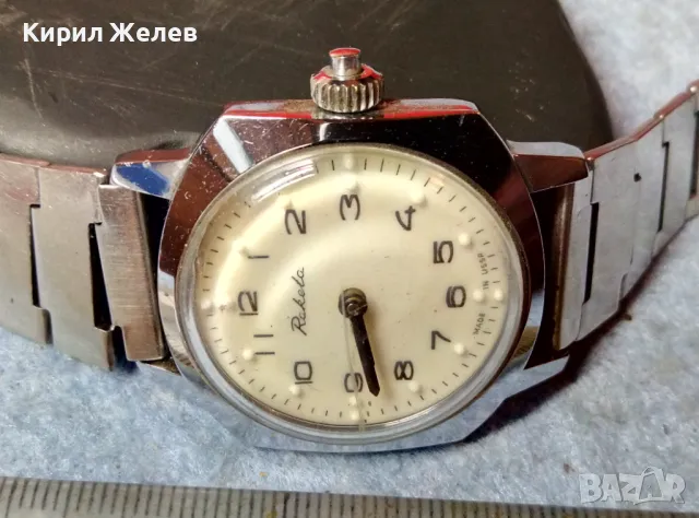 РАКЕТА За СЛЕПИ Стар РЯДЪК РУСКИ ЧАСОВНИК RAKETA MADE in USSR ФУНКЦИОНИРАЩ НЕРЪЖДАЕМА ВЕРИЖКА 33262, снимка 11 - Антикварни и старинни предмети - 48289262