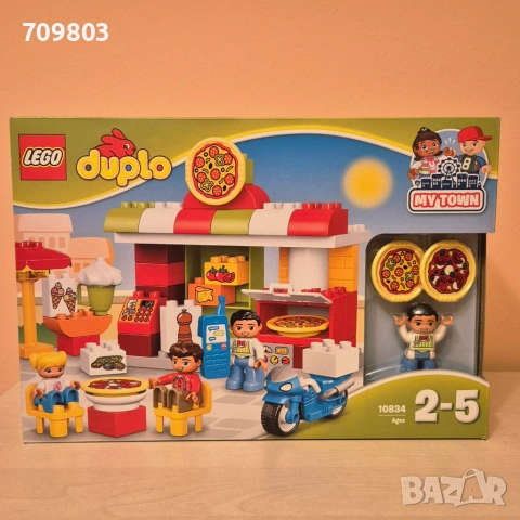 НОВ Конструктор LEGO Duplo 10834 Town Пицария, снимка 4 - Конструктори - 52407101