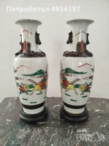 Ваза китайска сет, снимка 2 - Антикварни и старинни предмети - 56199279