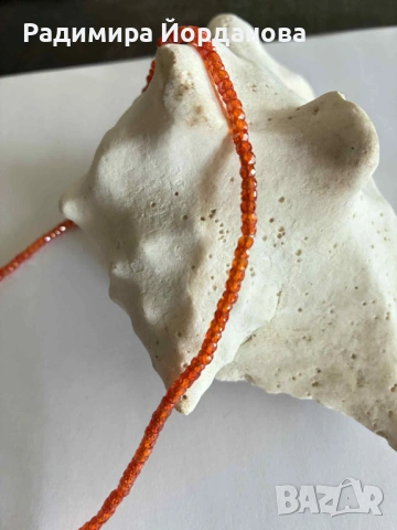 Колие с карнеол , снимка 5 - Колиета, медальони, синджири - 54181455