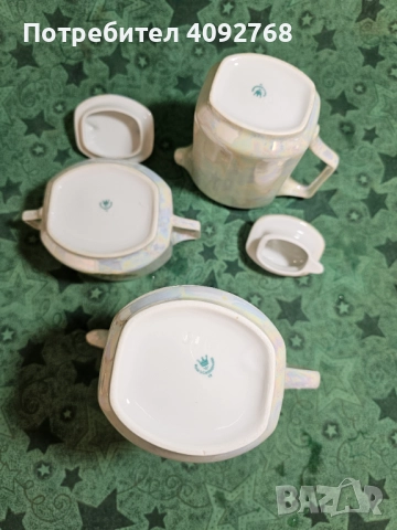 Фин порцеланов сервиз кафе/чай от Чехословакия, снимка 3 - Сервизи - 51980304