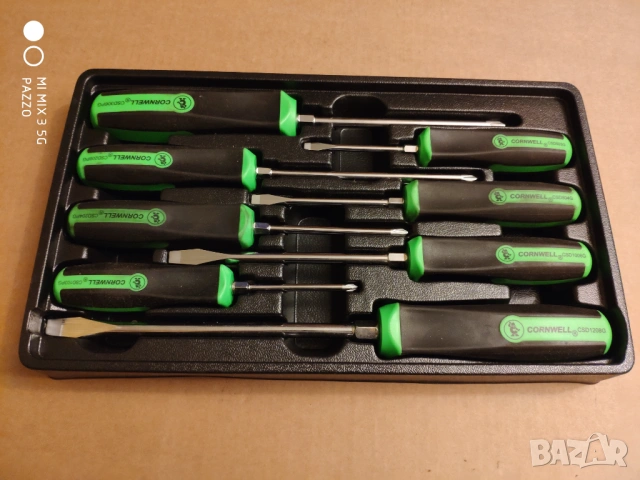 CORNWELL TOOLS 8 БРОЯ качествени прави кръстати отвертки, снимка 3 - Отвертки - 52889778