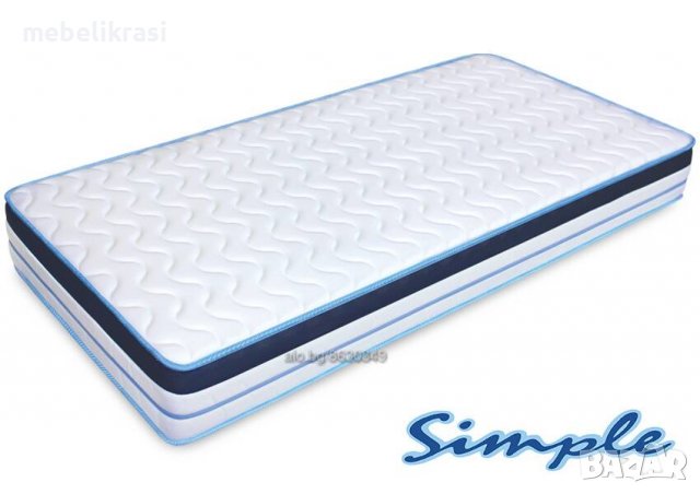 Двулицев матрак Simple  , снимка 3 - Матраци - 39930640