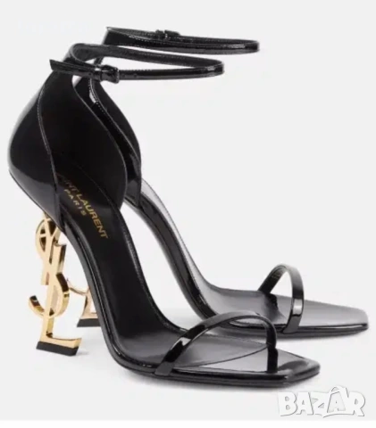 YSL черни сандали , снимка 3 - Сандали - 54259686