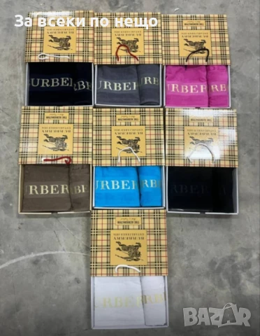 Burberry Луксозни Хавлии - 2бр. в кутия - Налични Различни Цветове Код VF32