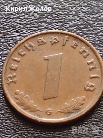 Две монети 1 райхспфенинг 1938г. / 1 райхспфенинг 1937г. Трети райх с СХВАСТИКА редки 37760, снимка 2 - Нумизматика и бонистика - 40650017