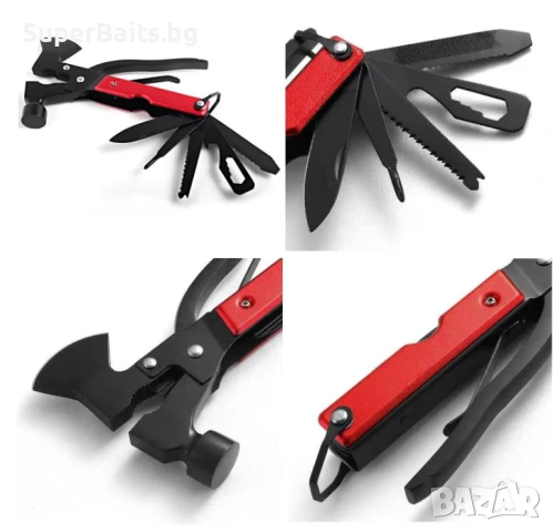 Къмпинг MultiTool - Брадвичка 16 в 1, снимка 7 - Екипировка - 50898159