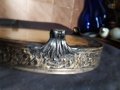 посребрен метален съд арт деко, снимка 5