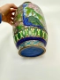 Антикварна ваза клуазоне - ръчен емайл, cloisonné, снимка 3
