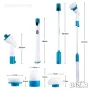 HURRICANE SPIN SCRUBBER - Въртяща се електрическа четка за почистване, снимка 4