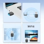 USB WiF адаптер,WiFi 6, AX286 външна мрежова карта, снимка 6