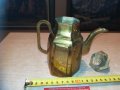 ретро чаиник-масивен мед/месинг-внос франция 1702211810, снимка 4