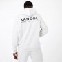 Kangol Logo нов бял памучен суитчър размер М, снимка 2