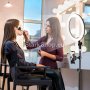  LED Селфи ринг със стойка за телефон и статив – 210см, снимка 8