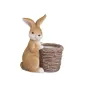 Великденска керамична кошница със заек Mercado Trade, За цветя, снимка 1