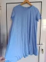 Zara синя памучна рокля, снимка 3