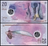❤️ ⭐ Малдиви 2015 20 руфии полимер UNC нова ⭐ ❤️, снимка 1