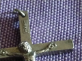 Medium Sterling Silver Inri Cross -39х24мм сребърно католическо кръстче Италия, снимка 5