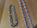 Сребърен ланец - синджир, снимка 5