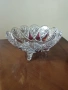 Кристална фруктиера, бонбониера, снимка 1